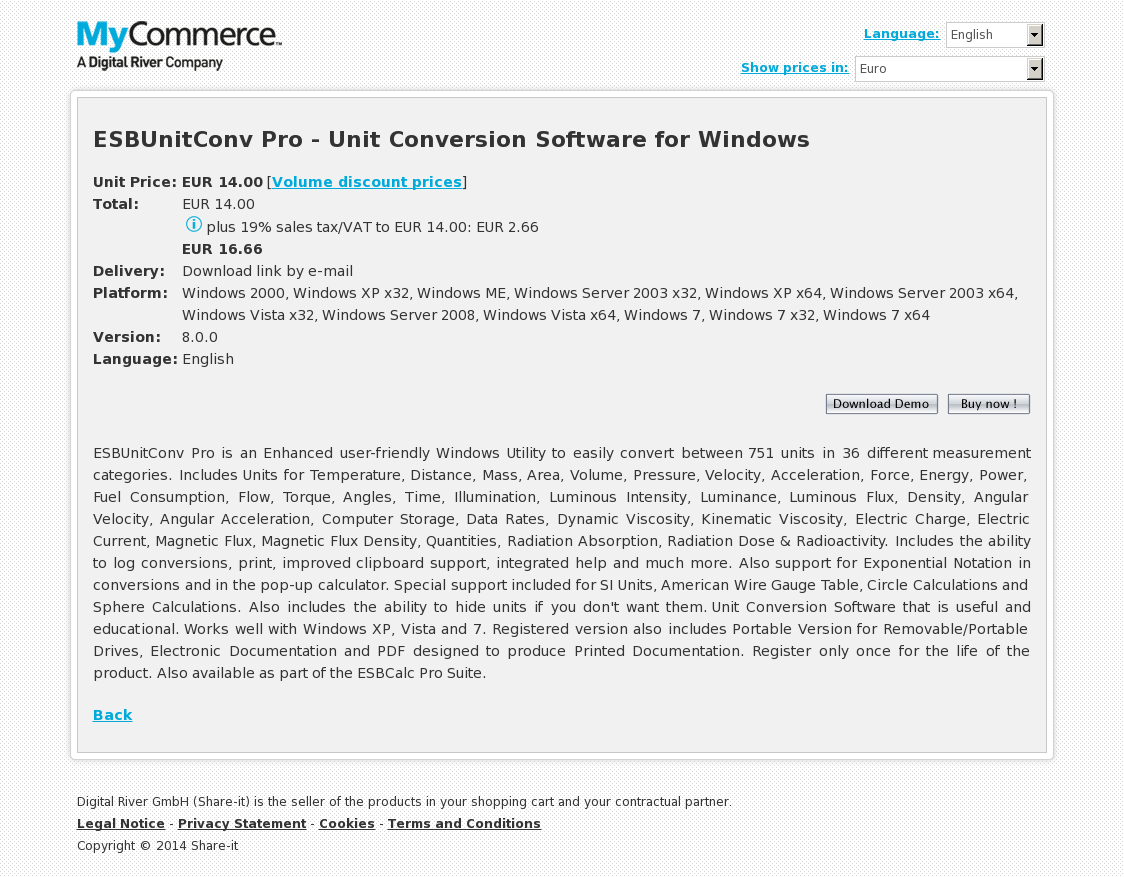 unit conversion program for windows